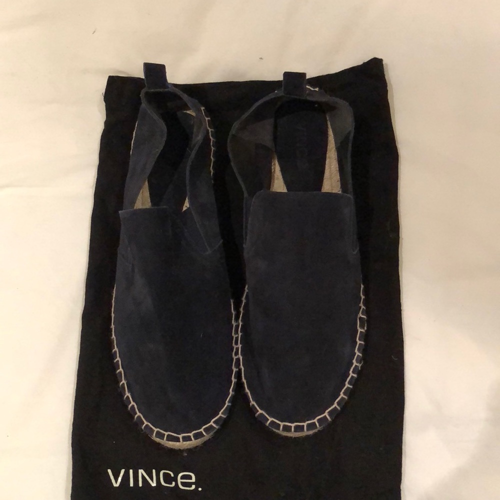 *NEW* Vince Navy Suede Espadrilles Women’s Size 10